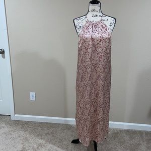 Joie Blush and red floral dress